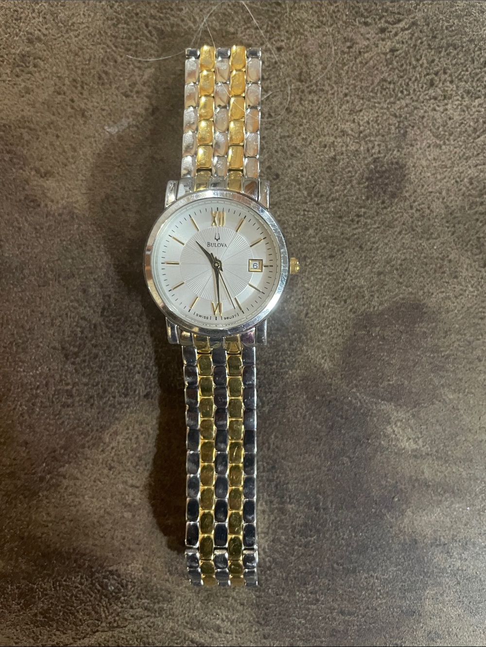 Bulova Two-Tone Silver and Gold Women's Dress Watch